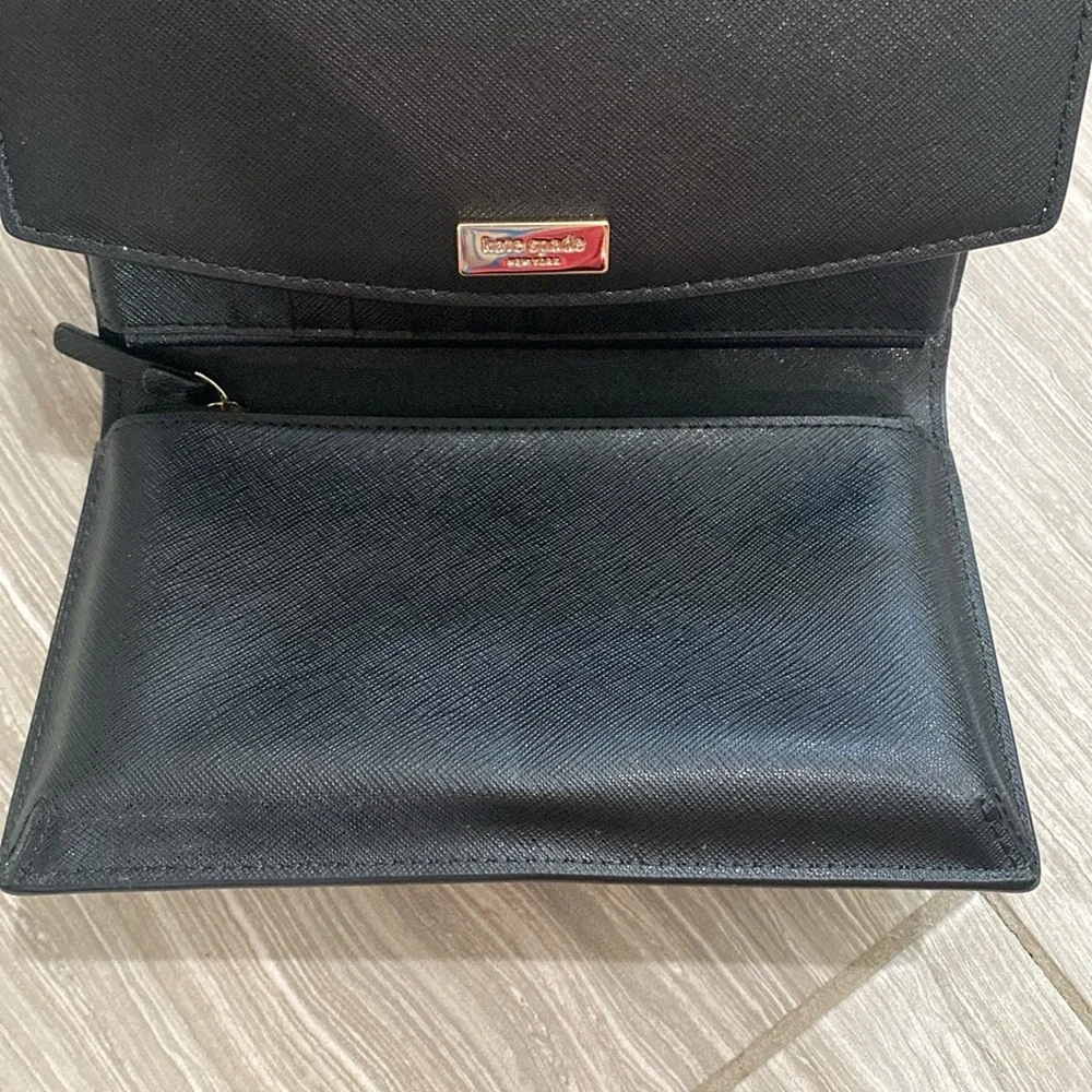 Kate Spade wallet crossbody purse nude and black - Picture 5 of 6